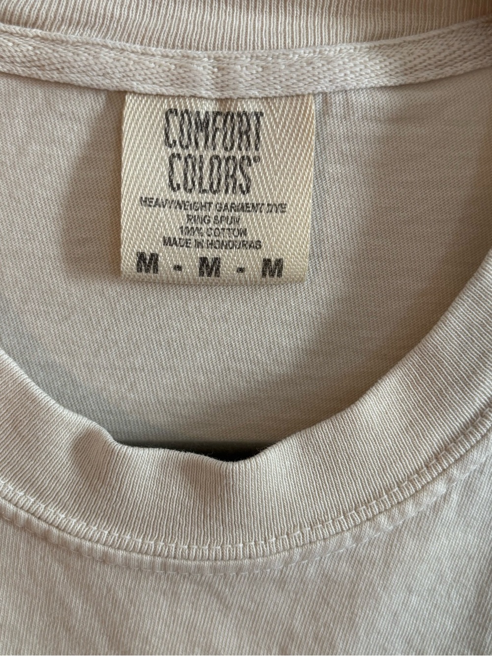 Comfort Colors Ivory Floral Graphic Tee with Black & Peach Flowers - Picture 2 of 4